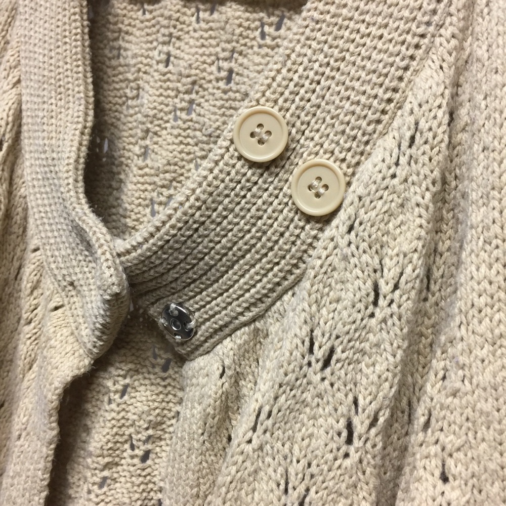 💖KIM ROGERS💖 Crochet Button Up Cardigan - Picture 3 of 4